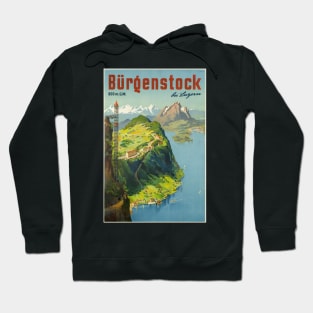 Bürgenstock bei Luzern,Switzerland,Travel Poster Hoodie